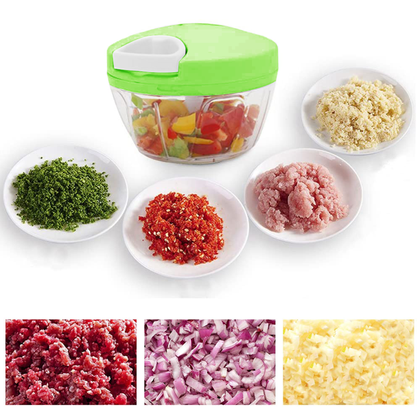 Multi-Function Food Processor - Chopper, Cutter, Grinder, Shredder, Mincer, Mini Garlic Slicer & Slicer for Kitchen (Random Color)