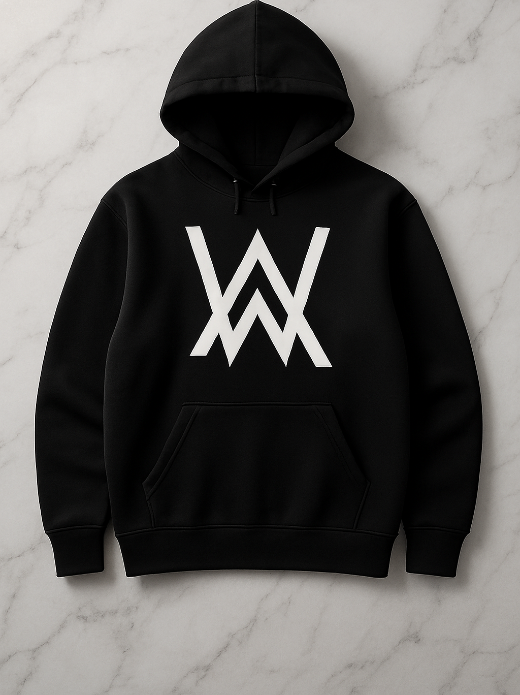 Full Black Hoodie with GYM Print for Men