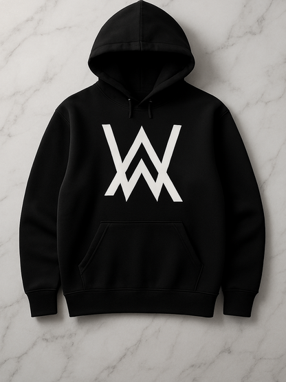 Full Black Hoodie with GYM Print for Men