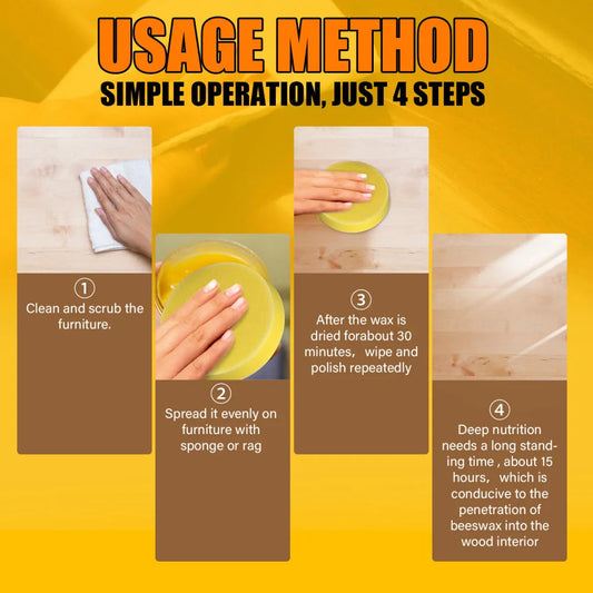 Beewax Furniture Polish 85ml - Beewax Wood Polish & Shiner - Wooden Table, Chair, and Floor Cleaner(liquid base)