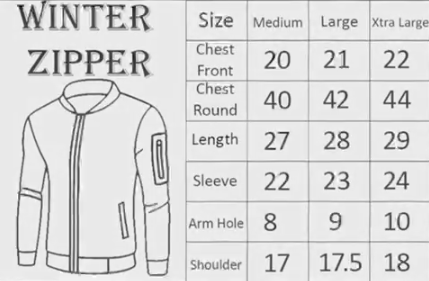 New Winter Collection Charcoal Grey Printed Zipper Jacket for Men & Boys – Premium French Fleece, Smart Fit, Stylish & Comfortable Winter Wear - Extra Large