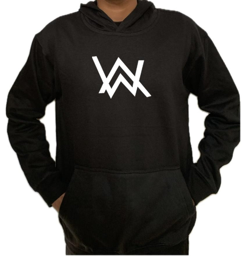 Full Black Hoodie with GYM Print for Men