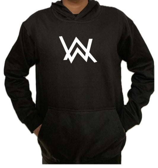 Full Black Hoodie with GYM Print for Men