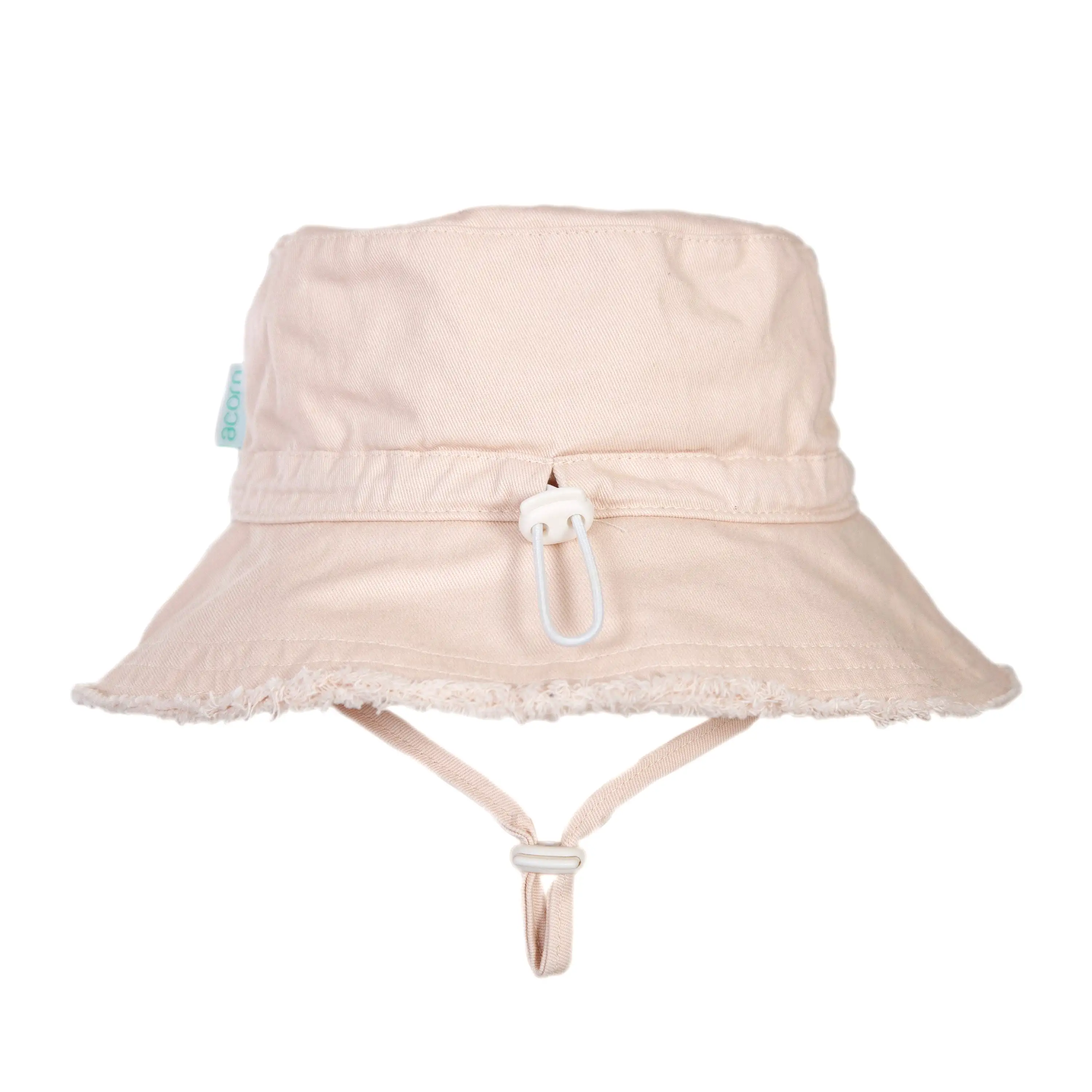 Acorn Kids Frayed Bucket Hat - VANILLA