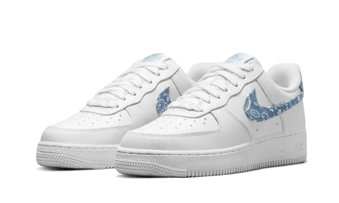 Air Force 1 Low '07 Essential White Worn Blue Paisley