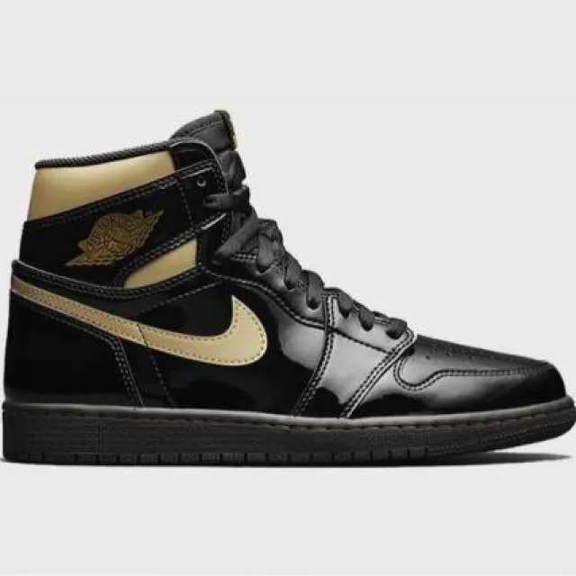 Air jordan 1 retro high og 'black metallic gold' gs