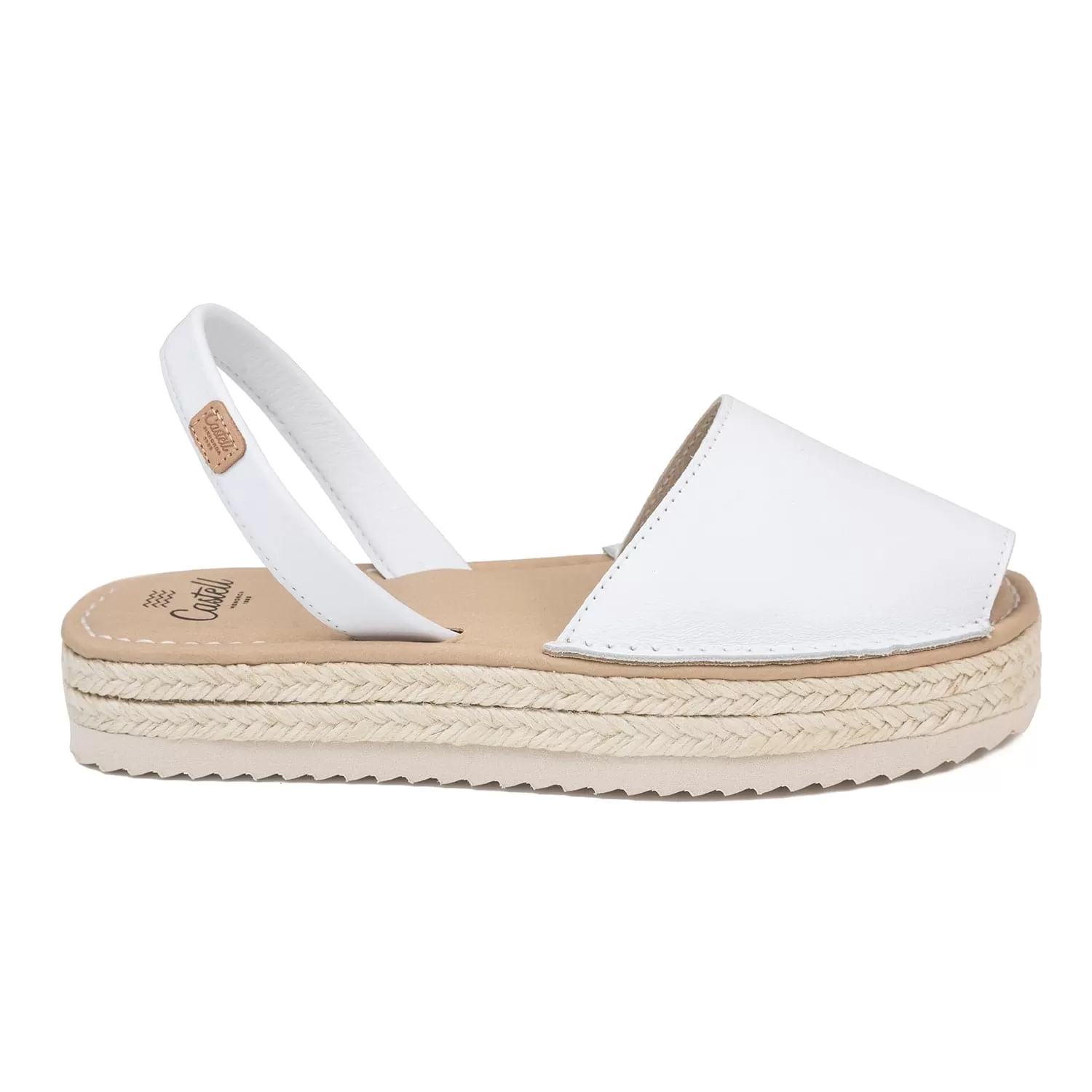 Basic Platform Leather Menorcan Espadrille For Women - Doble Yute 2283 2 Ciervo