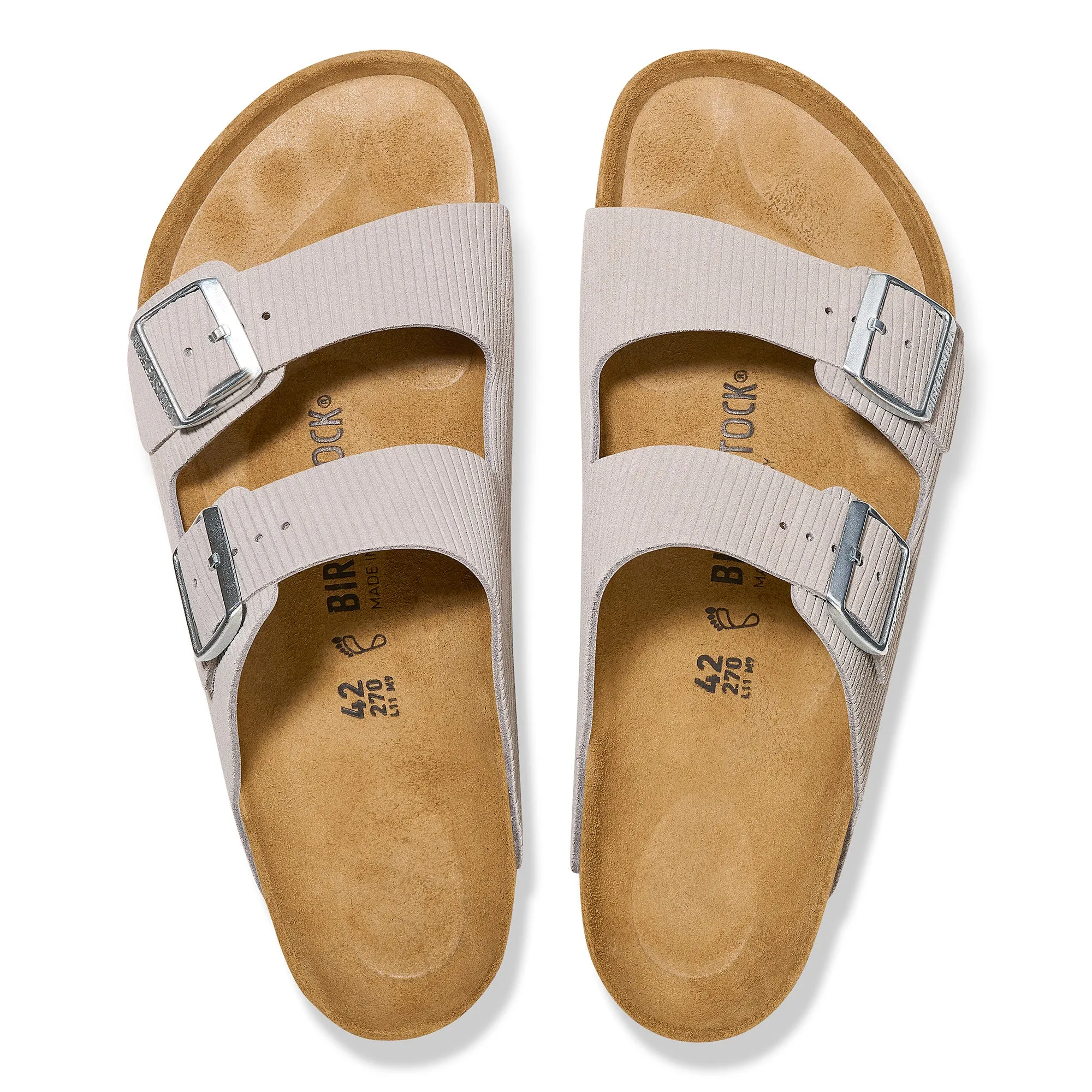 Birkenstock Limited Edition Arizona corduroy stone coin suede