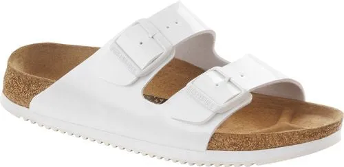 Birkenstock mule Arizona white BF patent