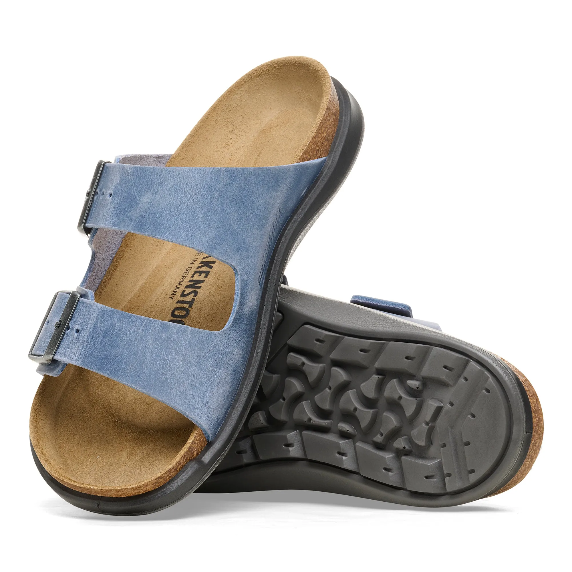 Birkenstock Rugged Casual Women's Arizona Rugged elemental blue oiled leather