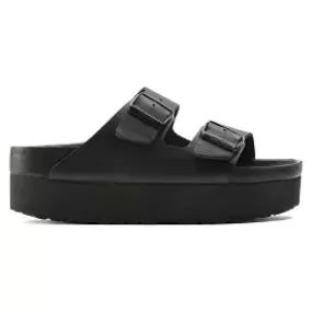 Birkenstock Women's Arizona Exquisite Platform Black Leather