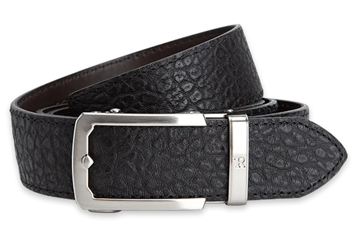 Bison Black, 38mm Strap, Luxury Belt