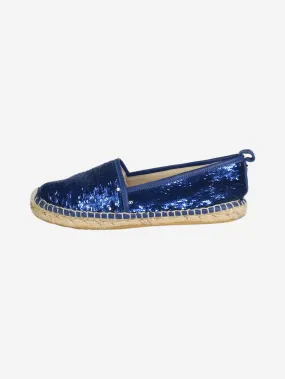   Blue sequin espadrilles - size EU 36.5