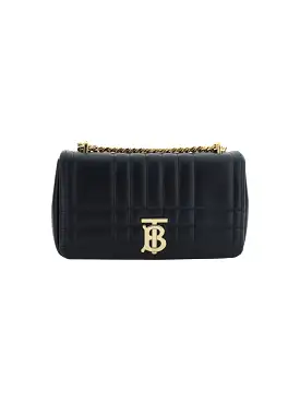 Burberry Quilted Leather Shoulder Small Lola Bag with Chain Strap 'Black' (2024)