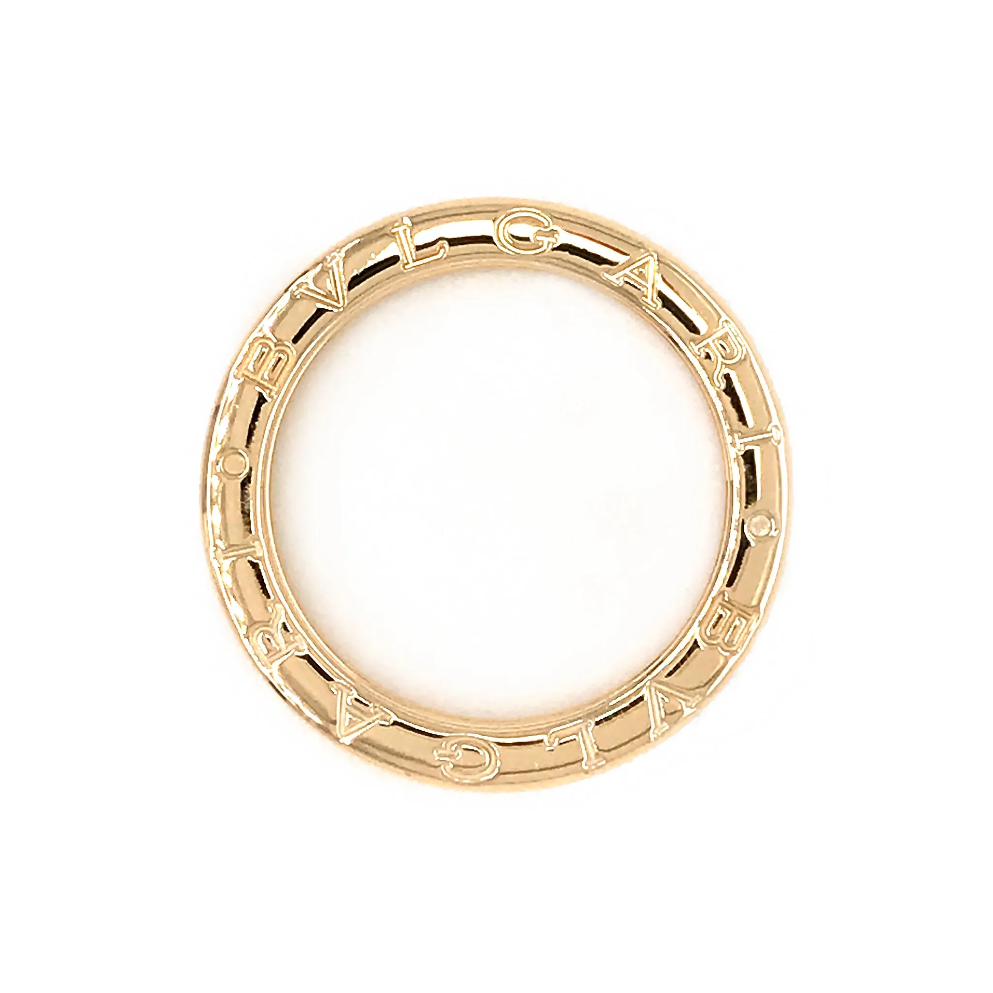 Bvlgari 18K Yellow Gold B.Zero1 One Band Ring Size EU 63