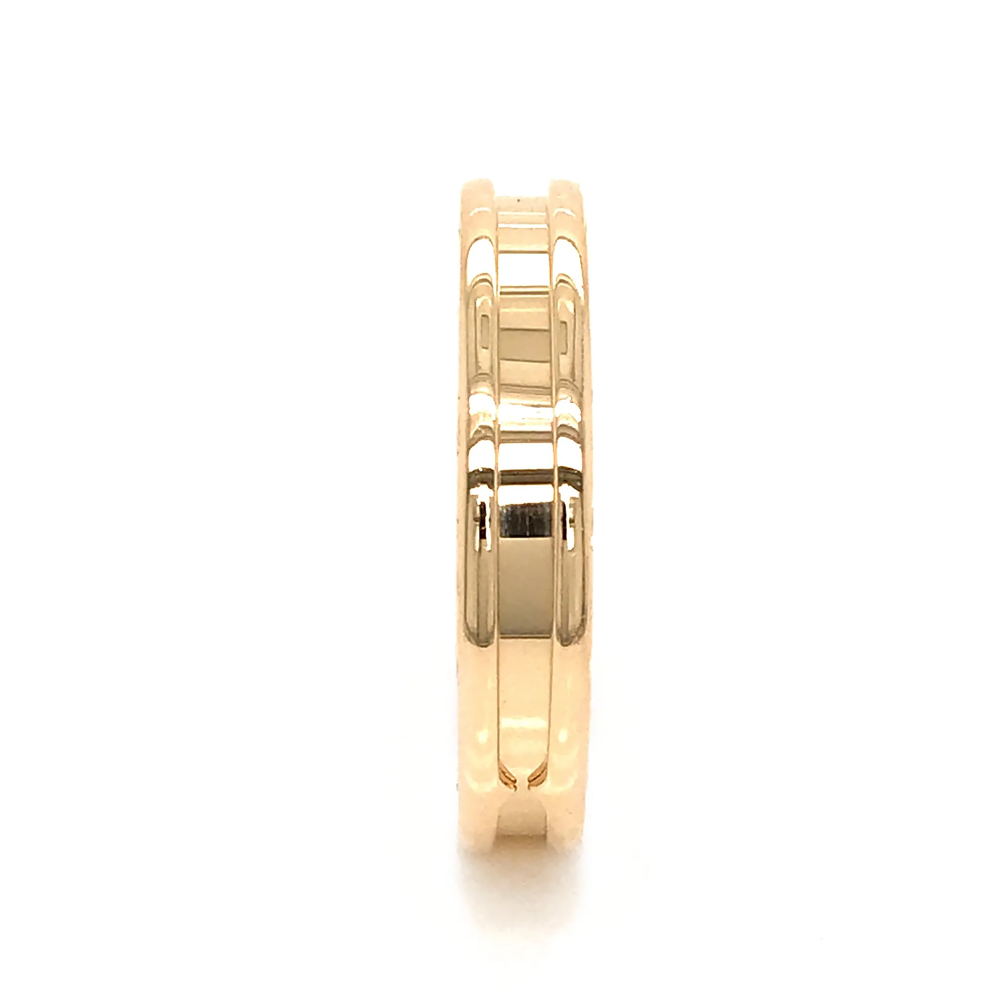 Bvlgari 18K Yellow Gold B.Zero1 One Band Ring Size EU 63