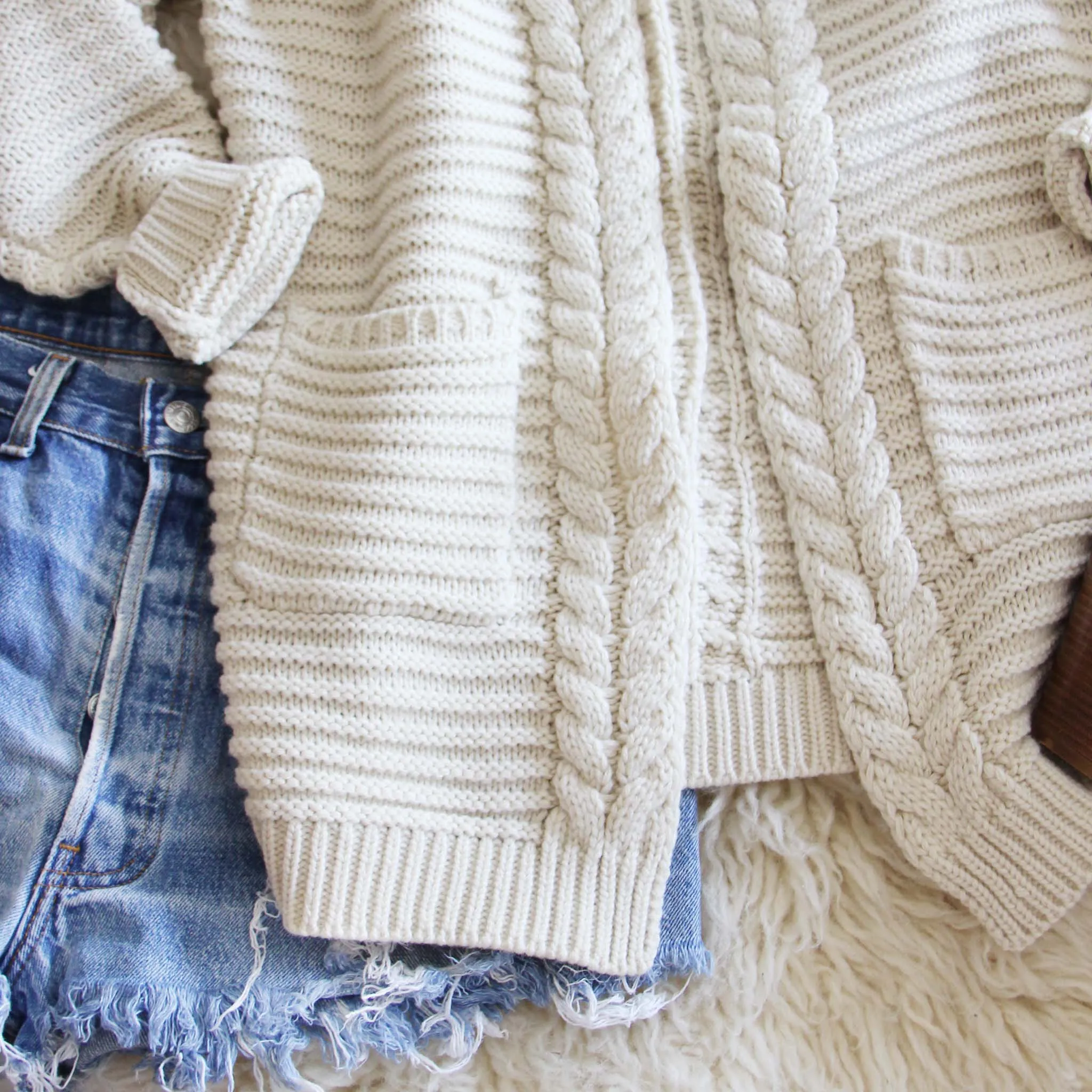 Cozy Bundle Sweater in Cream