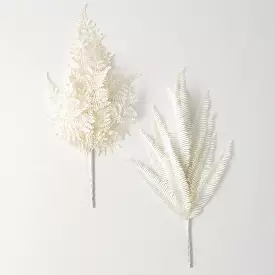 Cream Lace Fern Bush Set