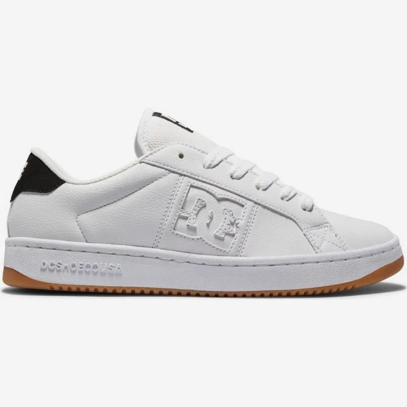 DC Shoes STRIKER - LEATHER SHOES FOR MEN WHITE