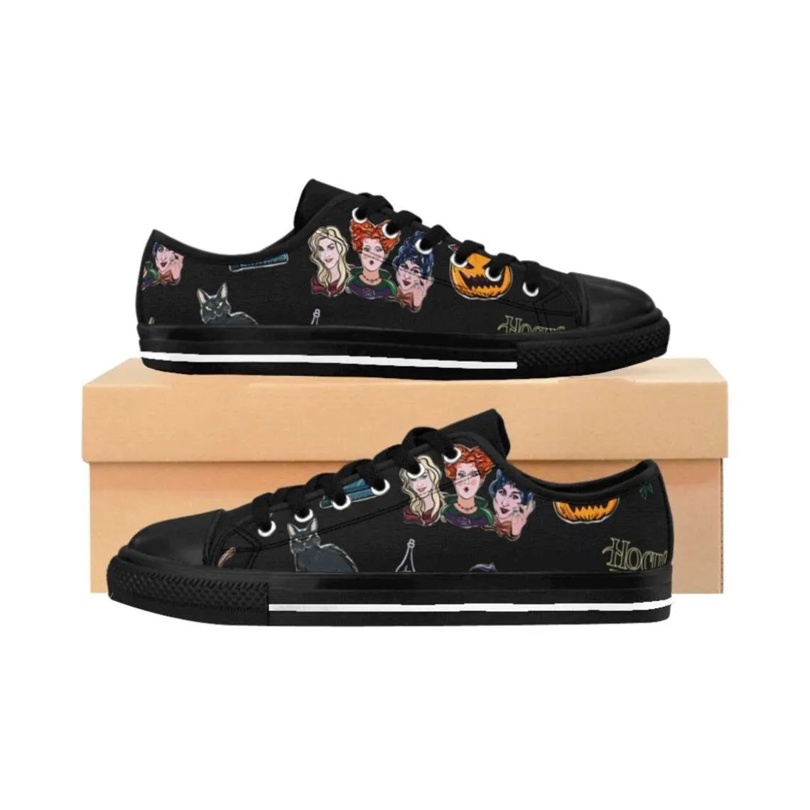 Hocus Pocus Sanderson Sisters Sneakers Casual Canvas Low Top Converse Shoes For Halloween