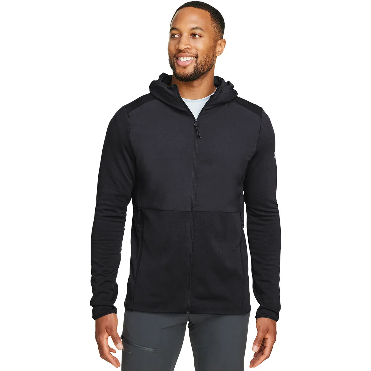 Jack Wolfskin Men's Black Pack and Go Rain Hybrid Jacket