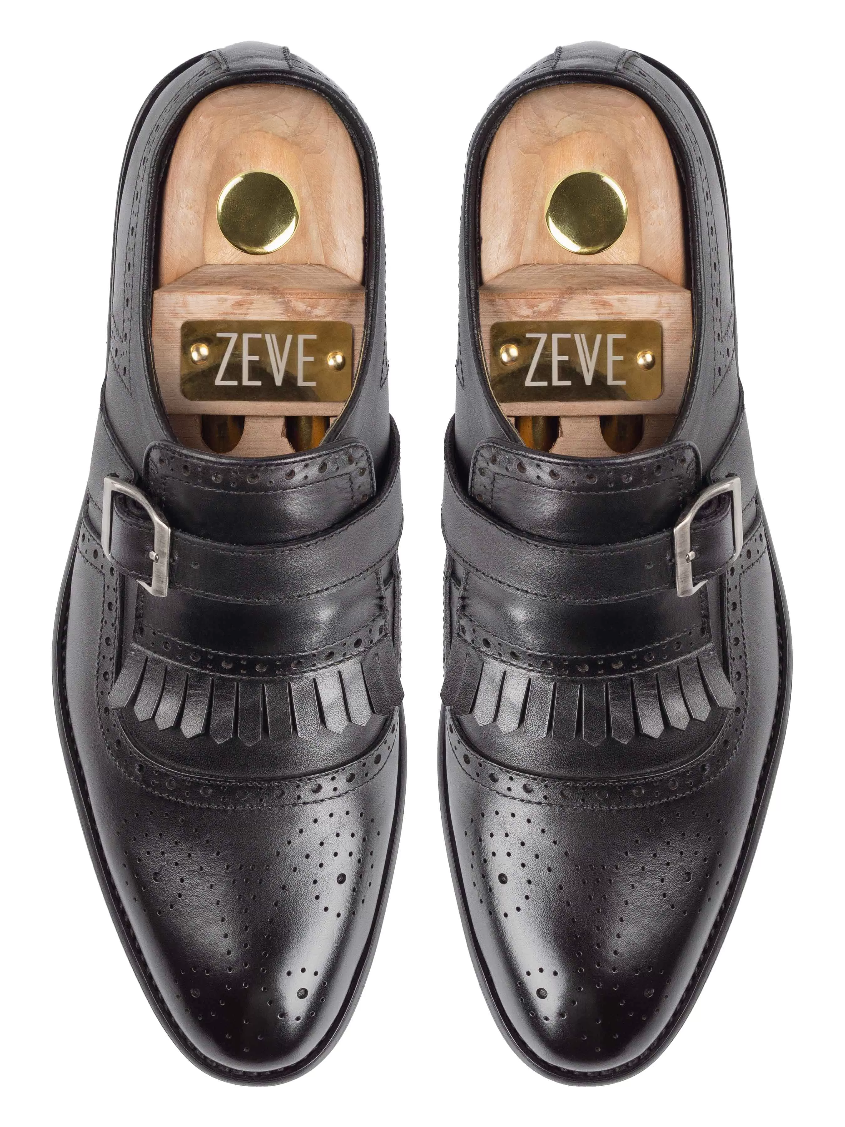 Jean Single Monk Strap - Solid Black