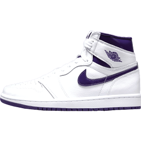 Jordan 1 Retro High OG White & Court Purple