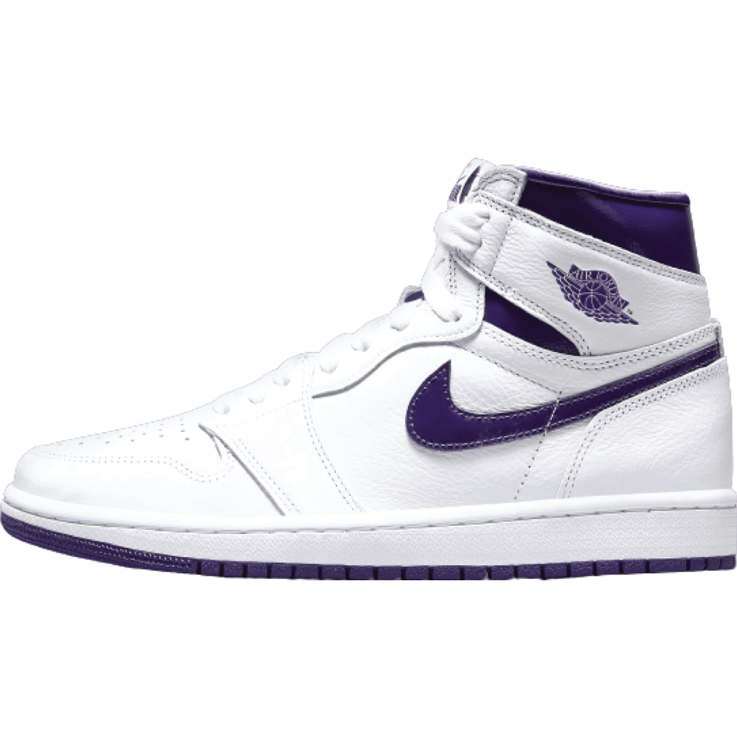 Jordan 1 Retro High OG White & Court Purple