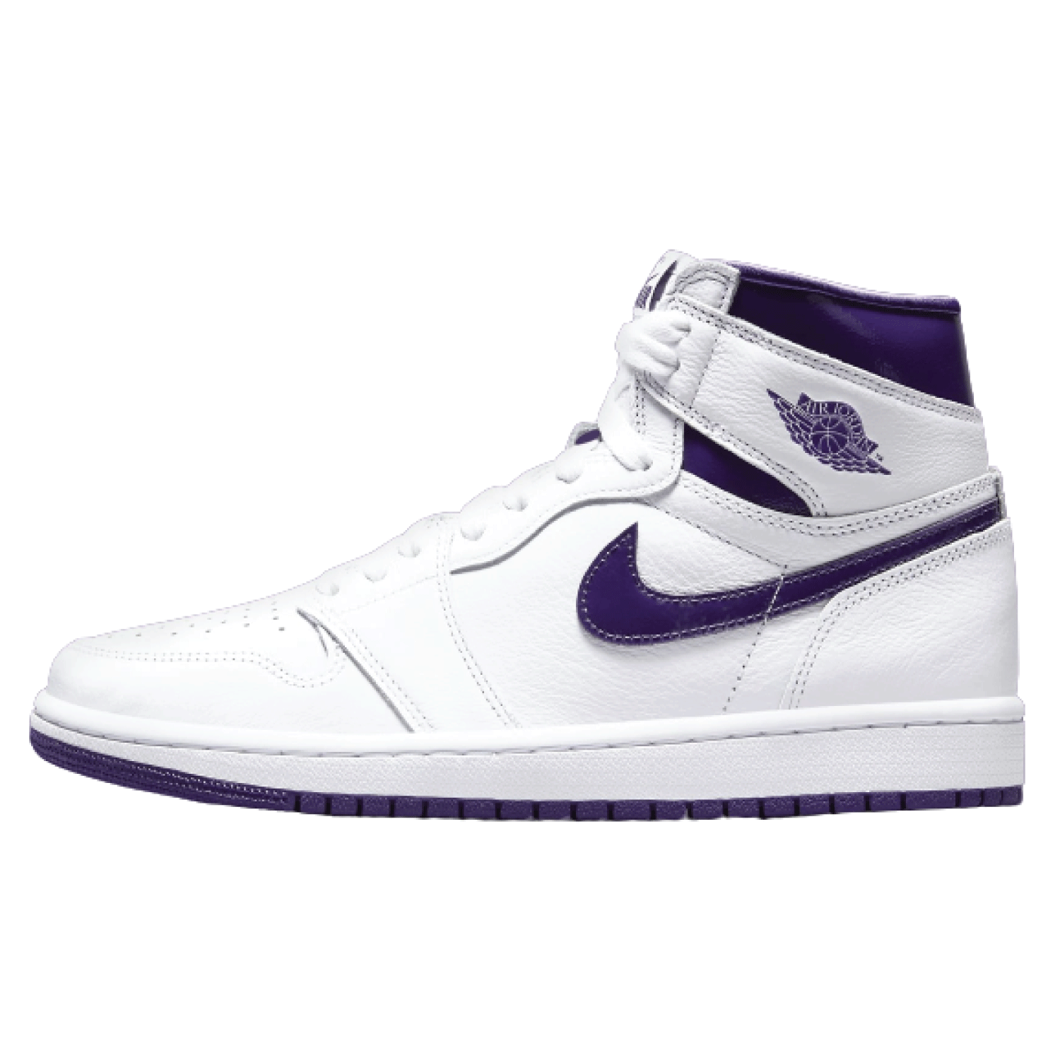 Jordan 1 Retro High OG White & Court Purple