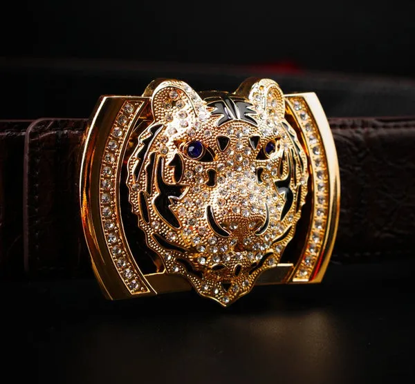 LUXURY DIAMOND TIGER BELT