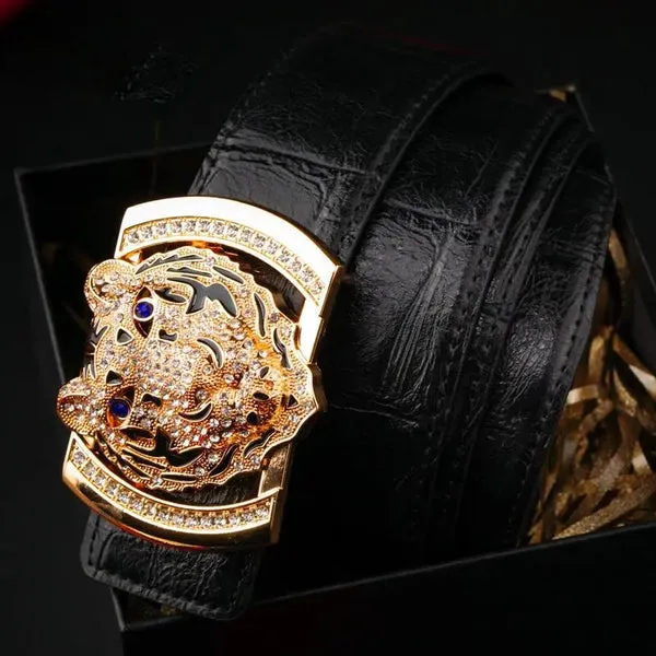 LUXURY DIAMOND TIGER BELT