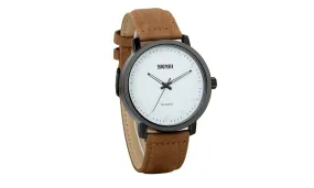 Luxury Real Leather Strap Wrist Watch