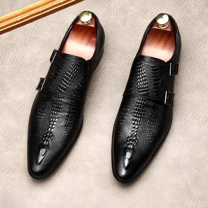 Men  Dress Shoes -  Antonio Double Monk Strap Shoes