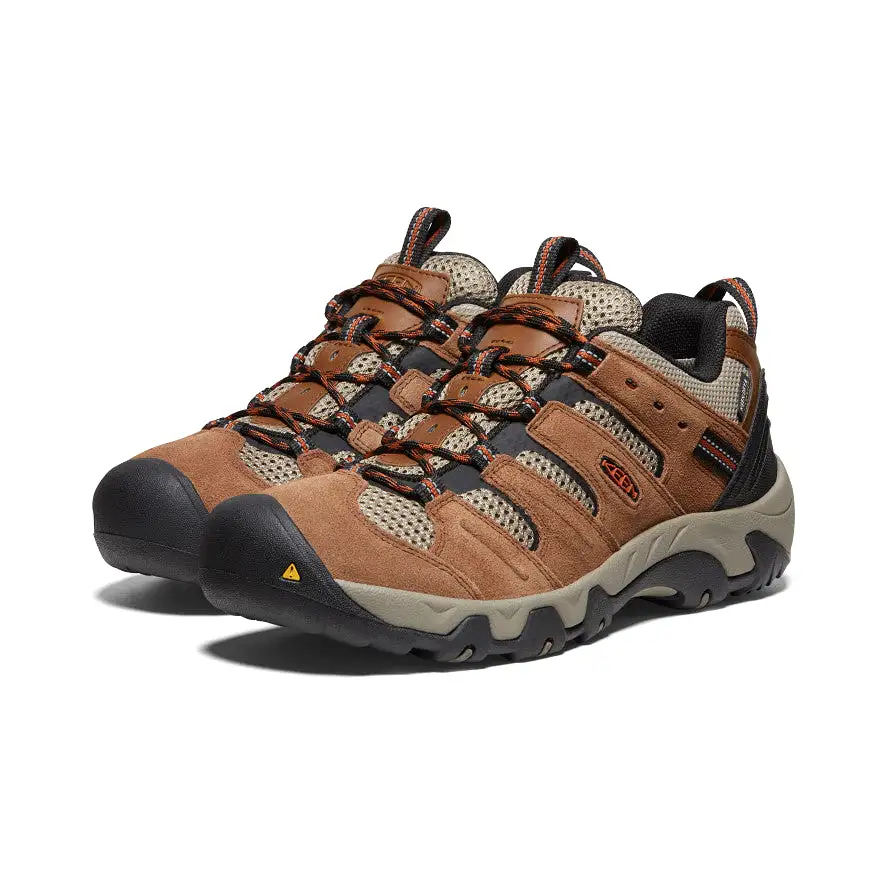 Men's Headout Waterproof Hiking Shoe  |  Bison/Fossil Orange