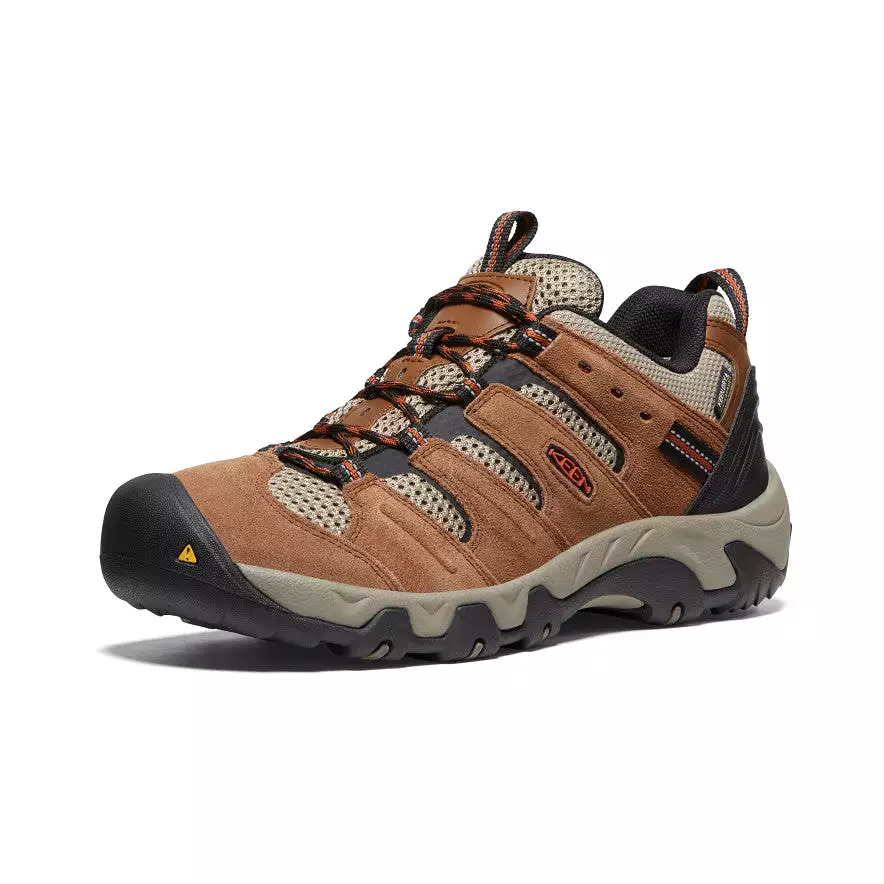 Men's Headout Waterproof Hiking Shoe  |  Bison/Fossil Orange