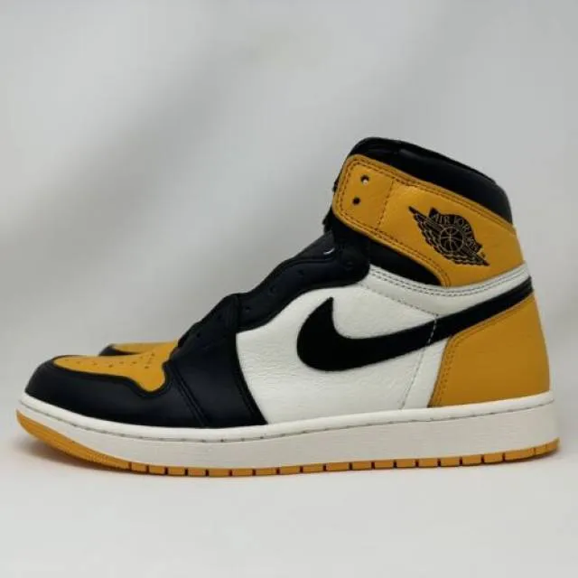 Nike air jordan retro i 1 high og taxi yellow toe 2022 men's size 13 555088-711