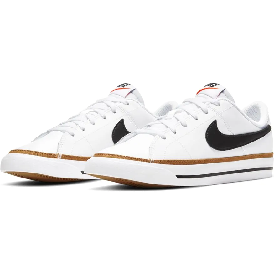 NIKE JUNIOR COURT LEGACY WHITE SHOE