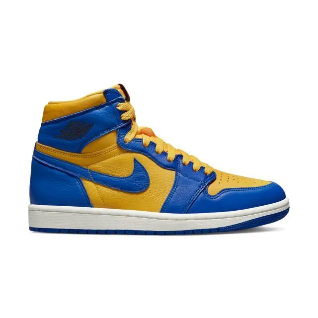 Nike women's air jordan 1 retro high og (reverse laney/ yellow/ varsity maize/ game royal/ sail/ bla