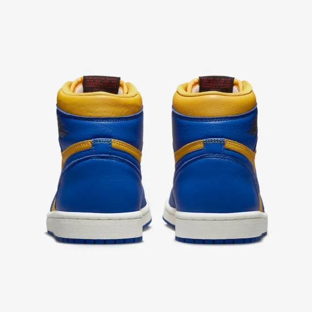 Nike women's air jordan 1 retro high og (reverse laney/ yellow/ varsity maize/ game royal/ sail/ bla