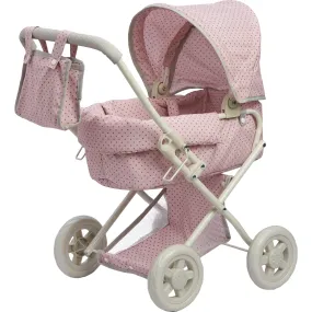 Olivia's Little World by Teamson Kids Olivia's Little World Buggy-Style Doll Stroller, Pink/Gray