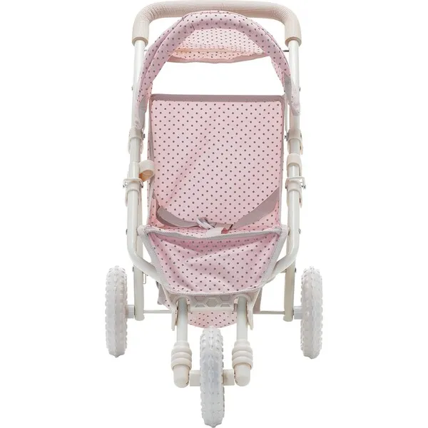 Olivia's Little World by Teamson Kids Olivia's Little World Doll Jogging-Style Stroller, Pink/Cream/Gray