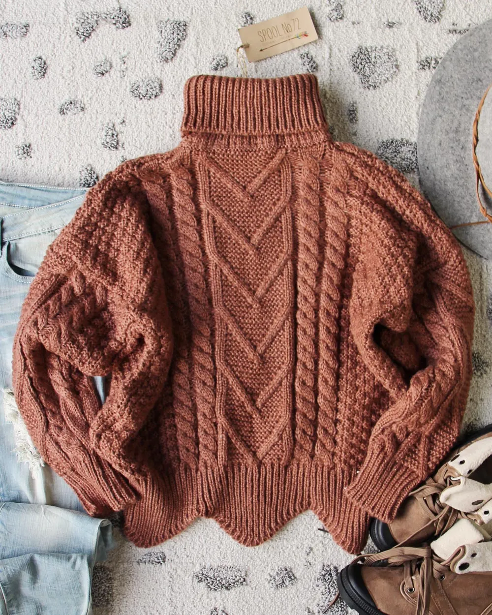 Paige Sweet Sweater in Maple