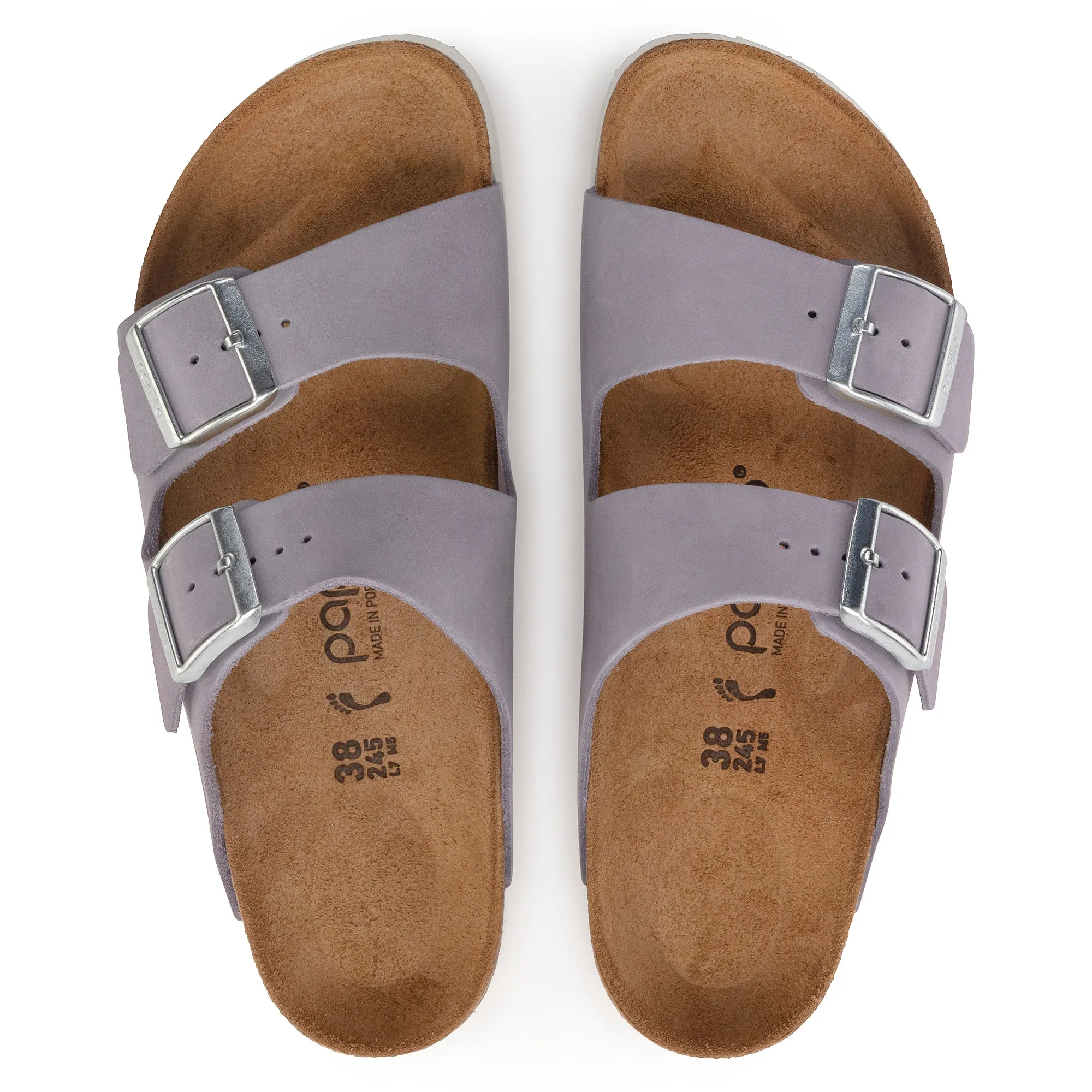 Papillio Arizona Platform purple fog nubuck by Birkenstock