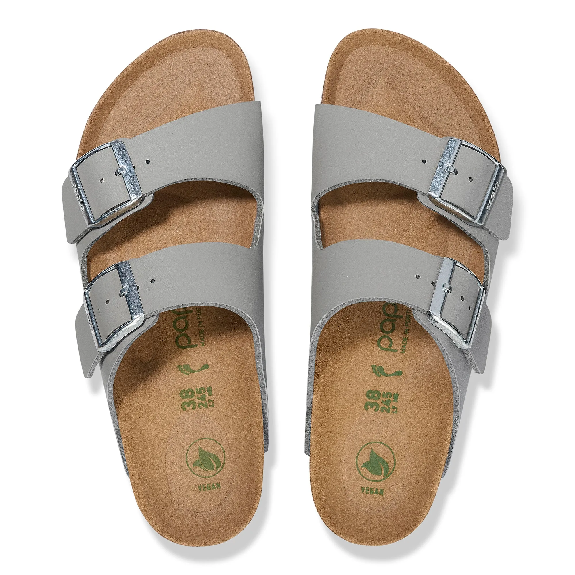 Papillio Arizona Platform Vegan stone coin Birko-Flor by Birkenstock