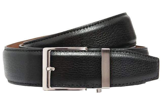 Pebble Black, 40mm Strap, Dress Belt