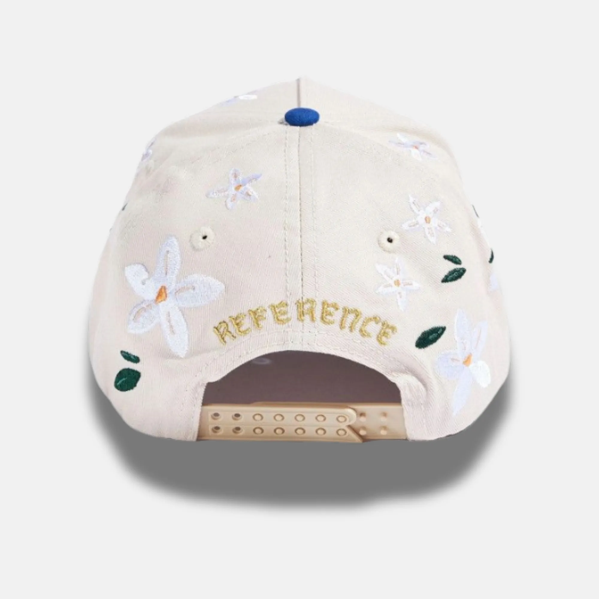 Reference Paradise LA Cream Blue Floral Snapback Hat