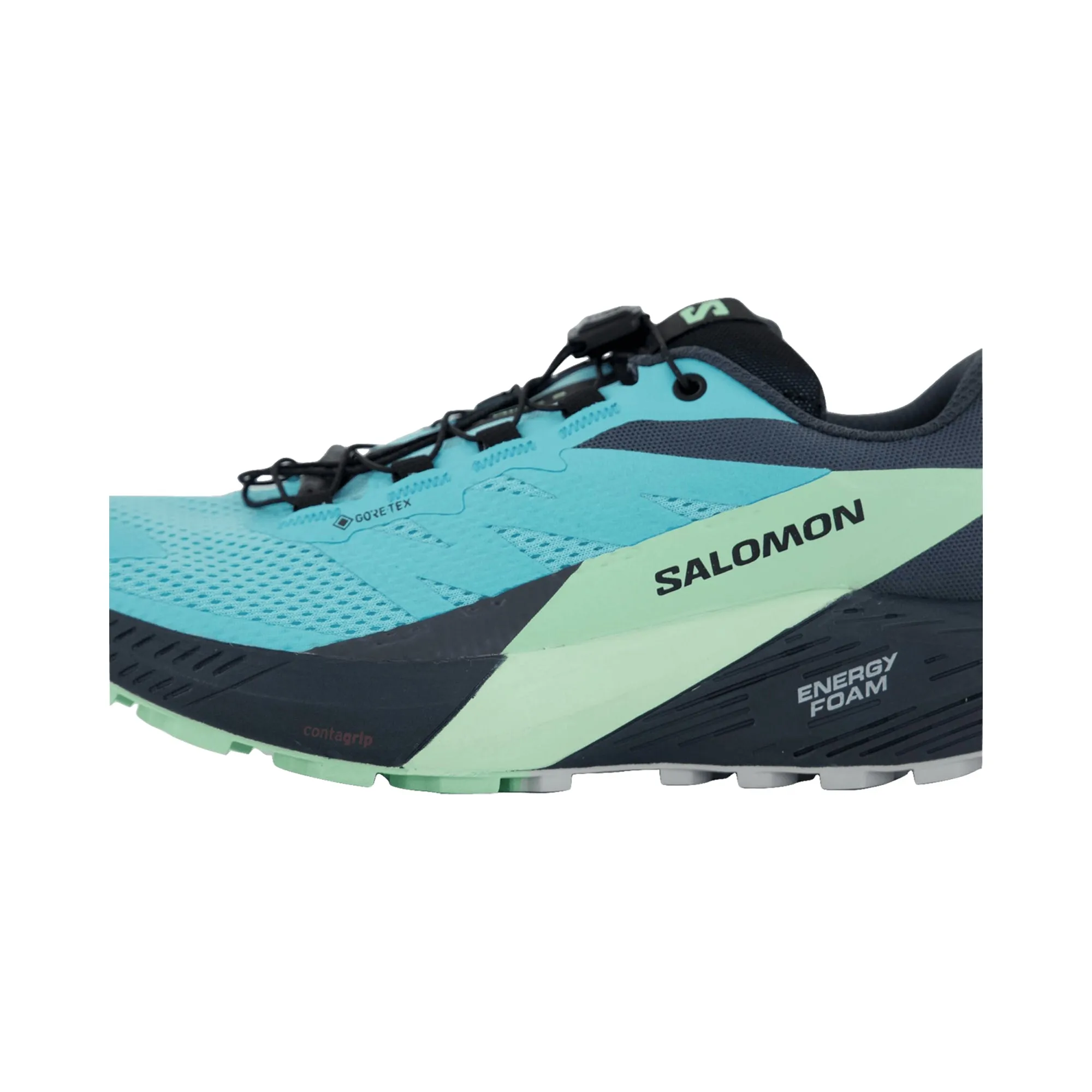 Salomon SENSE RIDE 5 GTX W Blra/Gre for women, turquoise, shoes