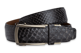 Serpent Black and Taupe, 1 3/8 Strap, Luxury Belt