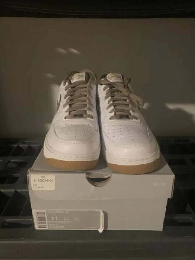 Size 11 - Nike Air Force 1 Low '07 White Khaki Gum Light...