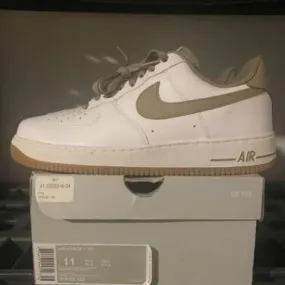 Size 11 - Nike Air Force 1 Low '07 White Khaki Gum Light...